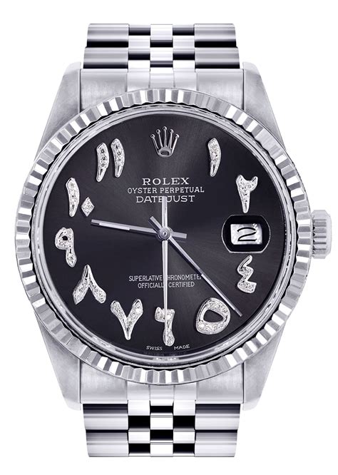 rolex black arabic|Rolex arabic dial price.